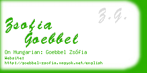 zsofia goebbel business card